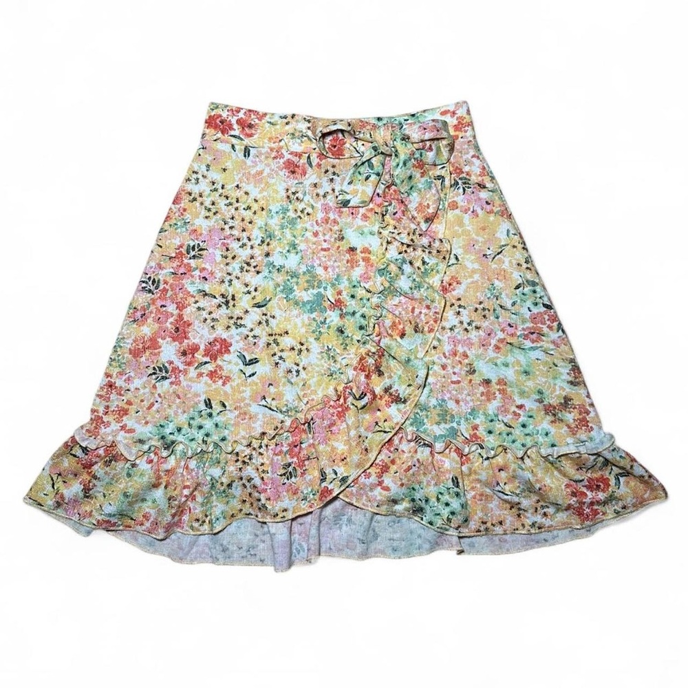 Pastel Floral Mini Skirt Fairycore Soft Girl